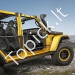 Vamzdinės durelės, 4 vnt., Jeep Wrangler JK, 2007–2018, juodos - Image 8