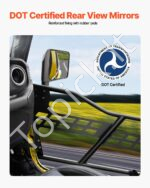 Vamzdinės durelės, 4 vnt., Jeep Wrangler JK, 2007–2018, juodos - Image 3