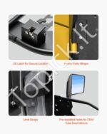 Vamzdinės durelės, 4 vnt., Jeep Wrangler JK, 2007–2018, juodos - Image 4