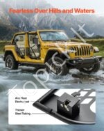 Vamzdinės durelės, 4 vnt., Jeep Wrangler/Gladiator, 2018–2024, juodos - Image 6