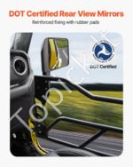 Vamzdinės durelės, 4 vnt., Jeep Wrangler/Gladiator, 2018–2024, juodos - Image 3