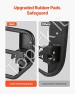 Vamzdinės durelės, 4 vnt., Jeep Wrangler/Gladiator, 2018–2024, juodos - Image 5