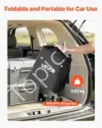 Vandeniui atsparus krovinių krepšys automobiliui, ant kablio, 0.45 m³ / 146x49.5x60.5 cm - Image 6