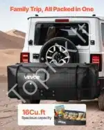 Vandeniui atsparus krovinių krepšys automobiliui, ant kablio, 0.45 m³ / 146x49.5x60.5 cm - Image 2