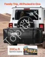 Vandeniui atsparus krovinių krepšys automobiliui, ant kablio, 0.56 m³ / 152x61x61 cm - Image 2