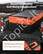 Vandeniui atsparus krovinių krepšys automobiliui, ant stogo, 0.73 m³ / 130x102x55.5 cm - Image 3