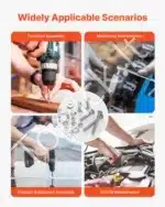 Varžtai su imperiniu sriegiu – 1110 vnt. A2-50 klasės nerūdijančio plieno rinkinys (200x140x39mm) - Image 6