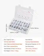 Varžtai su imperiniu sriegiu – 720 vnt. A2-50 klasės nerūdijančio plieno rinkinys (200x140x39mm) - Image 7