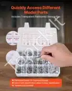 Varžtai su imperiniu sriegiu – 720 vnt. A2-50 klasės nerūdijančio plieno rinkinys (200x140x39mm) - Image 5