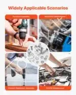 Varžtai su imperiniu sriegiu – 720 vnt. A2-50 klasės nerūdijančio plieno rinkinys (200x140x39mm) - Image 6