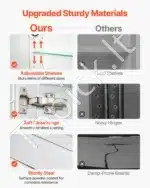 Veidrodis su spintele ir LED apšvietimu, 100 x 60 cm - Image 6