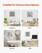 Ventiliacinės Grotelės su Lamelėmis (57,5x57,5x4 cm) | Didelės Plieninės Atvamzdžio Grotelės | Montavimo Angai 50,5x50,5 cm - Image 6