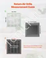 Ventiliacinės Grotelės su Lamelėmis (57,5x57,5x4 cm) | Didelės Plieninės Atvamzdžio Grotelės | Montavimo Angai 50,5x50,5 cm - Image 2