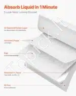 Vienkartiniai higieniniai paklotai slaugai ir kūdikiams, 70 vnt., 762 x 914,5 mm - Image 3