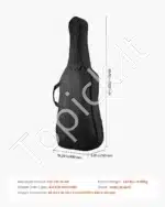 Violončelės dėklas, 4/4 dydis, atsparus vandeniui, nailonas, juodas, 1220x490x150 mm - Image 7