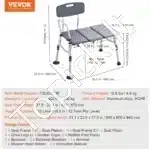 Vonios perkėlimo suoliukas su apverčiamu atlošu ir reguliuojamu aukščiu - Image 6