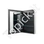 Vonios veidrodis su spintele ir LED apšvietimu, 50 x 70 cm - Image 9