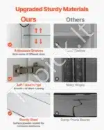 Vonios veidrodis su spintele ir LED apšvietimu, 60 x 80 cm - Image 6