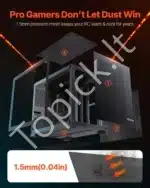 Žaidimų PC korpusas, vidutinio dydžio, dviejų kamerų, be ventiliatorių - Image 6