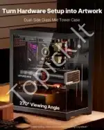 Žaidimų PC korpusas, vidutinio dydžio, su 2x 120 mm ventiliatoriais - Image 2