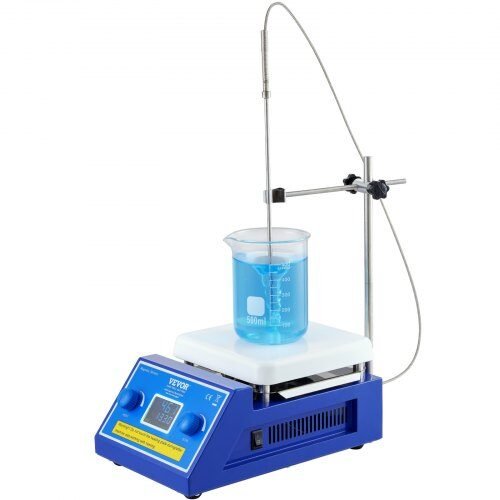 us2FCLJBJ1JRS5002S20JV22Fgoods_img-v12Fmagnetic-stirrer-m100-1.2.jpg Skaitmeninis Magnetinis Maišytuvas Su Kaitinimo Plokšte – 5 L, 300 °C, 0–2000 Aps.Min., 305x180x132 mm - Image 1