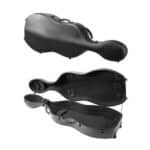 Nešiojamas violončelės dėklas 4/4 dydžio, juodas, ~137x53x32 cm, su kuprinės diržais