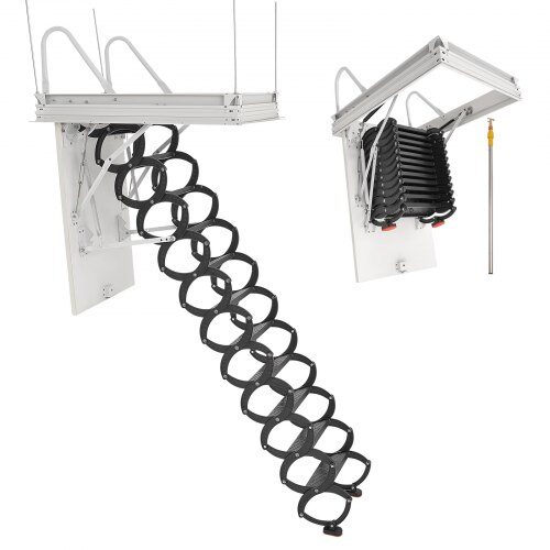 us2FJDKKSGLTG660AEF2W001V02Fgoods_img-v12Fattic-ladder-m100-1.2.jpg Sulankstomi laiptai palėpei, 299.4 kg, 2.6-2.85 m aukščio, plieniniai - Image 1