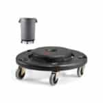 Mobilus šiukšlių konteinerių vežimėlis su 5 ratukais, 75,7–208 L talpai, 227 kg apkrovai, 360° pasukamas