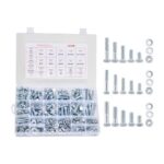 Varžtai su imperiniu sriegiu – 566 vnt. JAV 5 klasės legiruotojo plieno rinkinys, 275x185x45 mm