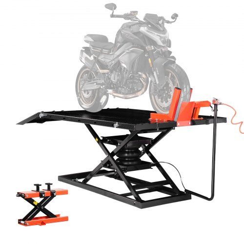 us2FMTCDXSJTQDS1PC6EIV02Fgoods_img-v12Fmotorcycle-lift-m100-1.2.jpg Pneumatinis motociklo keltuvas, 680 kg / 17.8-94 cm - Image 1