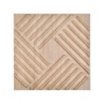 3D sienų plokštės, 12 vnt., 50x50 cm, šviesios medienos raštas 