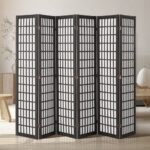 Pertvara kambariui, juoda, 6 dalys, 242x170 cm