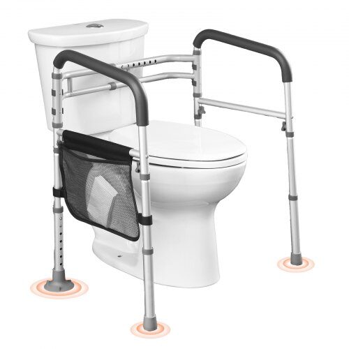 us2FSJLDJYKAQLGLELIDJV02Fgoods_img-v12Ftoilet-safety-rails-m100-1.2.jpg Reguliuojamas tualeto saugos rėmas. 62-77 cm, 44-59 cm,136 kg su rankenomis - Image 1