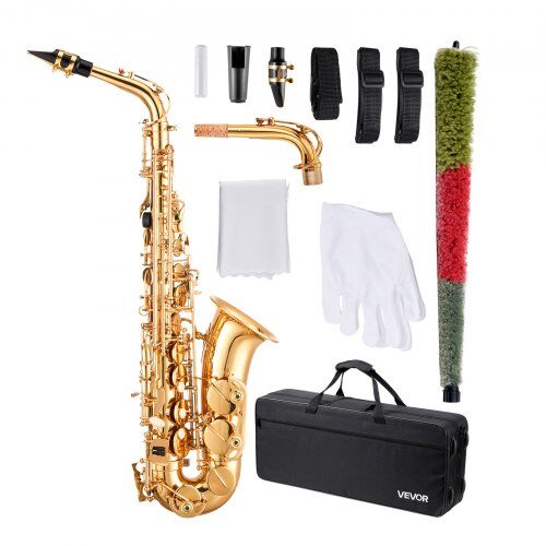 us2FWGSKSZYJEDJSFJGJU001V02Fgoods_img-v12Fsax-saxophone-m100-1.2.jpg Saksofono komplektas, Alto E-flat, auksinis, 66x21x12 cm - Image 1