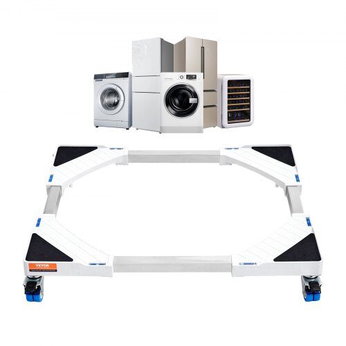 us2FXYJDZKSSZJDJE2124V02Fgoods_img-v32Flaundry-pedestal-m100-1.2.jpg Reguliuojamas buitinės technikos stovas su ratukais 38–61 cm, 150 kg - Image 1