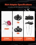 12 Dalių Stabdžių Sistemos Orinimo Adapterių Rinkinys, PA Nailonas + Aliuminio Lydinys - Image 5