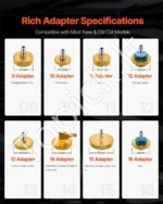 17 Dalių Stabdžių Sistemos Orinimo Adapterių Rinkinys, Aliuminio Lydinys - Image 5