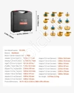 17 Dalių Stabdžių Sistemos Orinimo Adapterių Rinkinys, Aliuminio Lydinys - Image 7