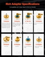 17 Dalių Stabdžių Sistemos Orinimo Adapterių Rinkinys, Aliuminio Lydinys - Image 4