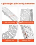 2 Vnt. Sulankstomos Užvažiavimo Aliuminio Rampos (Trapai), 2285 mm x 305 mm, 680 kg, Keturračiui, Motociklui Ir Sodo Technikai - Image 3