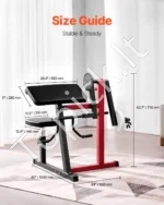 2-in-1 Bicepso Lenkimo Stotis (Preacher Curl) ir Tricpepso Tiesimo Mašina, Reguliuojama, Anglies Plieno, iki 75 kg - Image 2