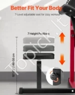 2-in-1 Bicepso Lenkimo Stotis (Preacher Curl) ir Tricpepso Tiesimo Mašina, Reguliuojama, Anglies Plieno, iki 75 kg - Image 4