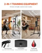 2-in-1 Bokso Stovas su Greičio Kamuolio Platforma, Reguliuojamas 159–173 cm Aukštis - Image 2