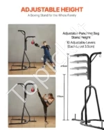 2-in-1 Bokso Stovas su Greičio Kamuolio Platforma, Reguliuojamas 159–173 cm Aukštis - Image 3