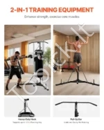 2-in-1 Bokso Stovas su Prisitraukimų Skersiniu, Plienas, Reguliuojamas 180–232 cm - Image 2