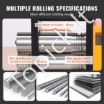 3-in-1 Juvelyro Valcavimo Staklės: Rankinis Presas 76 mm Pločiui, Reguliavimas 0.1-7 mm - Image 2