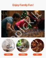 3-in-1 Kompaktinis Žaidimų Stalas: Oro Ritulys (Air Hockey), Stalo Futbolas, Stalo Tenisas - Image 6