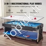 3-in-1 Sukamas Žaidimų Stalas: Bilijardas, Oro Ritulys (Air Hockey), Stalo Tenisas - Image 2