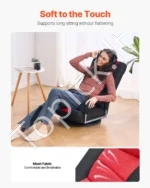 360° Sukamas Grindų Fotelis su Porankiais ir Reguliuojamu Atlošu, 6 Padėtys - Image 3