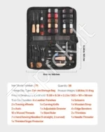 38 vnt. Odos Apdirbimo Pradžios Rinkinys: Siuvimo, Štampavimo ir Skylmušimo Įrankiai - Image 7